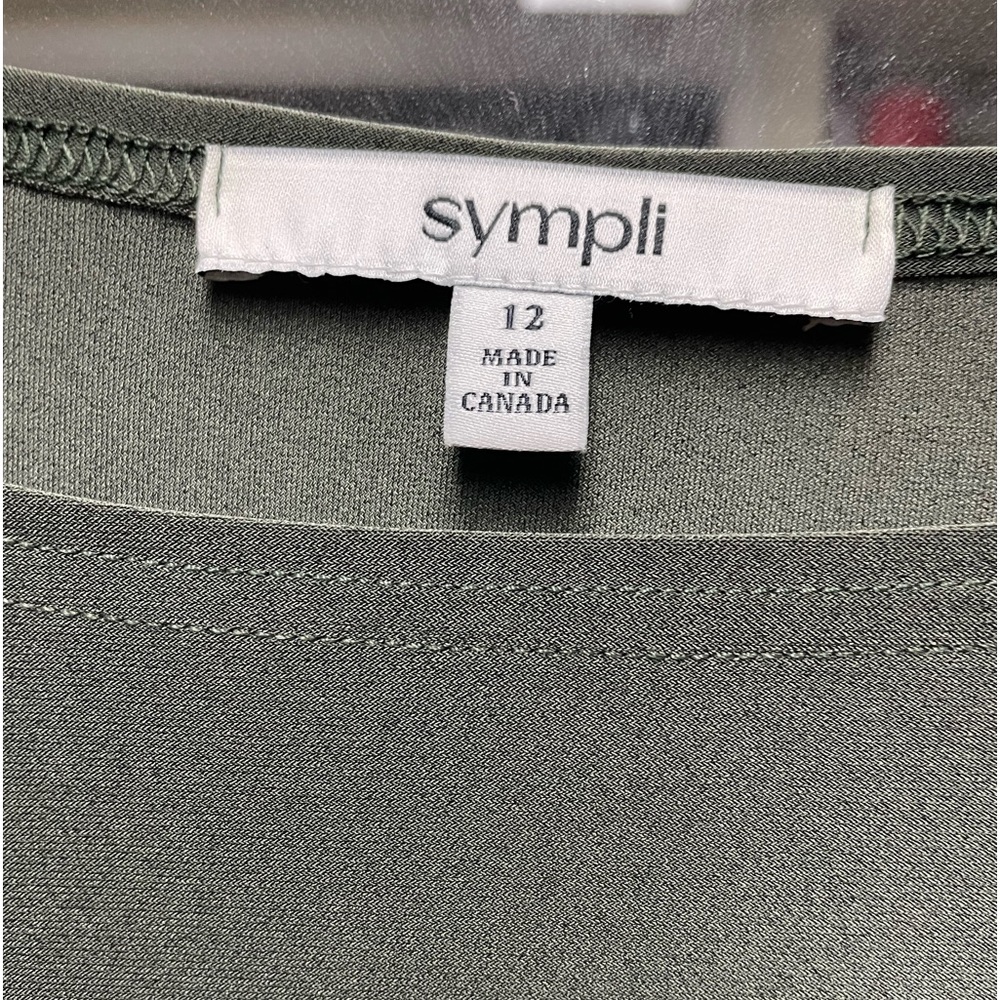 Sympli three quarter sleeve top. It is olive green. Never been worn.